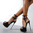 Sandals High Heels Open Toe Buckles - The Well Being The Well Being Ludovick-TMB Sandals High Heels Open Toe Buckles