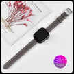 High quality Leather loop Band - The Well Being The Well Being Slim Gray / 38mm or 40mm or 41MM Ludovick-TMB High quality Leather loop Band