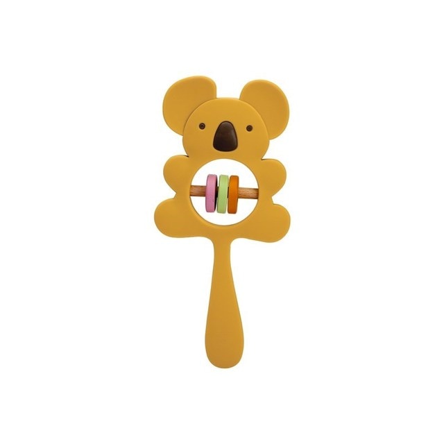 Silicone Rattles Animal Koala Handbells Baby Bed Bell Educational Toys Safe Food Grade Baby Teether - The Well Being The Well Being Yellow koala / China Ludovick-TMB Silicone Rattles Animal Koala Handbells Baby Bed Bell Educational Toys Safe Food Grade Baby Teether