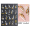 Manicure Stickers White Laser Gold Fall Leaves Decals Sliders Nail Art Decor - The Well Being The Well Being Ludovick-TMB Manicure Stickers White Laser Gold Fall Leaves Decals Sliders Nail Art Decor