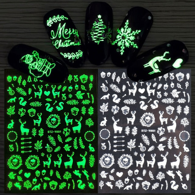 Manicure Stickers White Laser Gold Fall Leaves Decals Sliders Nail Art Decor - The Well Being The Well Being Ludovick-TMB Manicure Stickers White Laser Gold Fall Leaves Decals Sliders Nail Art Decor