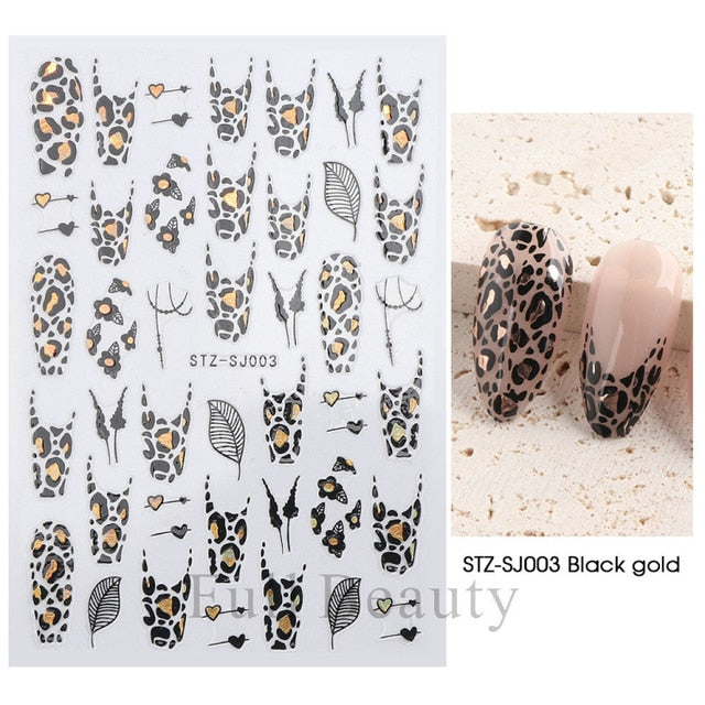 Manicure Stickers White Laser Gold Fall Leaves Decals Sliders Nail Art Decor - The Well Being The Well Being Ludovick-TMB Manicure Stickers White Laser Gold Fall Leaves Decals Sliders Nail Art Decor