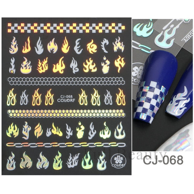 Manicure Stickers White Laser Gold Fall Leaves Decals Sliders Nail Art Decor - The Well Being The Well Being Ludovick-TMB Manicure Stickers White Laser Gold Fall Leaves Decals Sliders Nail Art Decor