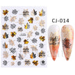 Manicure Stickers White Laser Gold Fall Leaves Decals Sliders Nail Art Decor - The Well Being The Well Being Ludovick-TMB Manicure Stickers White Laser Gold Fall Leaves Decals Sliders Nail Art Decor