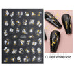Manicure Stickers White Laser Gold Fall Leaves Decals Sliders Nail Art Decor - The Well Being The Well Being Ludovick-TMB Manicure Stickers White Laser Gold Fall Leaves Decals Sliders Nail Art Decor