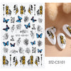 Manicure Stickers White Laser Gold Fall Leaves Decals Sliders Nail Art Decor - The Well Being The Well Being STZ-CS101 Ludovick-TMB Manicure Stickers White Laser Gold Fall Leaves Decals Sliders Nail Art Decor
