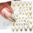 Manicure Stickers White Laser Gold Fall Leaves Decals Sliders Nail Art Decor - The Well Being The Well Being STZ-CS086 Ludovick-TMB Manicure Stickers White Laser Gold Fall Leaves Decals Sliders Nail Art Decor