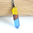 Wood Resin Necklace Pendant - The Well Being The Well Being ES170806124 Ludovick-TMB Wood Resin Necklace Pendant