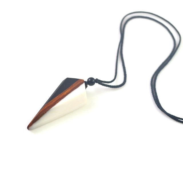 Wood Resin Necklace Pendant - The Well Being The Well Being ES170806120 Ludovick-TMB Wood Resin Necklace Pendant
