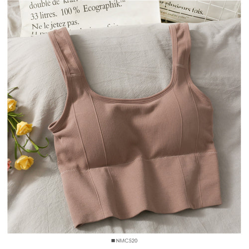 V-neck Halter Sweet Camisole off-Shoulder Solid Color Sleeveless Camis - The Well Being The Well Being H pink / One Size Ludovick-TMB V-neck Halter Sweet Camisole off-Shoulder Solid Color Sleeveless Camis