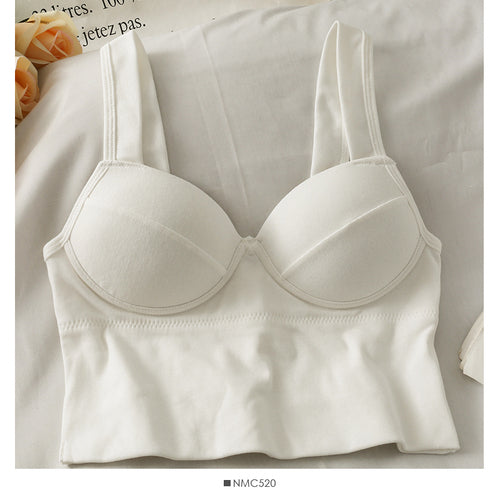 V-neck Halter Sweet Camisole off-Shoulder Solid Color Sleeveless Camis - The Well Being The Well Being J white / One Size Ludovick-TMB V-neck Halter Sweet Camisole off-Shoulder Solid Color Sleeveless Camis