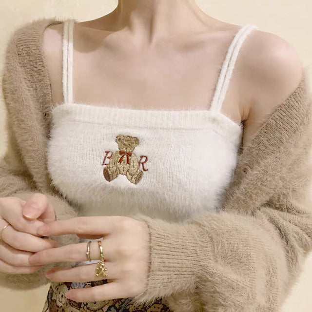 V-neck Halter Sweet Camisole off-Shoulder Solid Color Sleeveless Camis - The Well Being The Well Being C white / One Size Ludovick-TMB V-neck Halter Sweet Camisole off-Shoulder Solid Color Sleeveless Camis