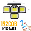 Solar Led Lights 4 Head Motion Sensor 270 Wide Angle Lighting Waterproof Remote Control - The Well Being The Well Being Integrated-192 COB / China Ludovick-TMB Solar Led Lights 4 Head Motion Sensor 270 Wide Angle Lighting Waterproof Remote Control