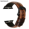 Leather Strap for Apple Watch - The Well Being The Well Being Dark Brown B / 42mm or 44mm 45mm Ludovick-TMB Leather Strap for Apple Watch