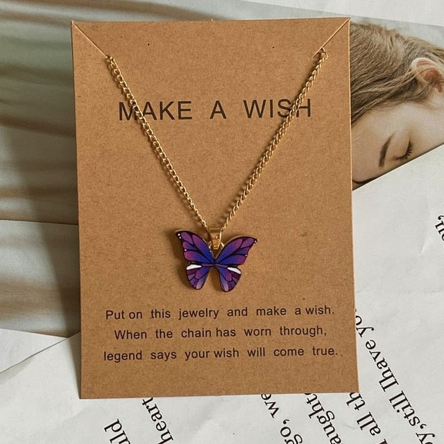 Butterfly Pendant Necklace Gift - The Well Being The Well Being GA Ludovick-TMB Butterfly Pendant Necklace Gift