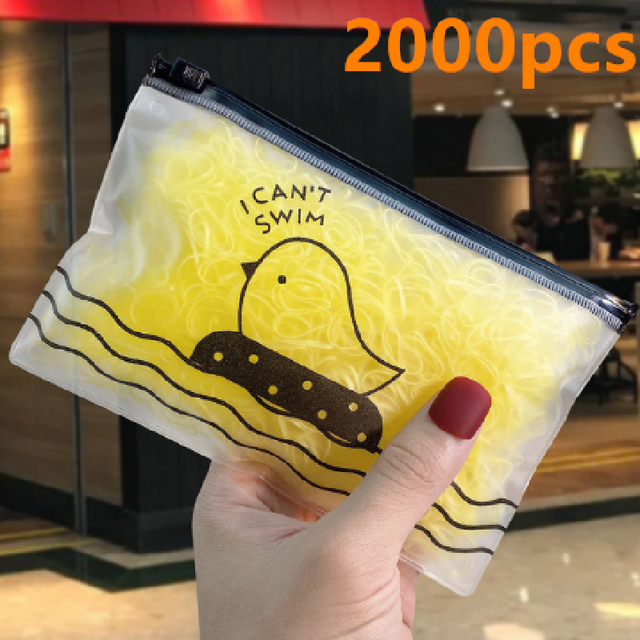High-Quality Elastic Nylon Hair Bands For Girls Colorful Rubber Band Kids - The Well Being The Well Being D26 2000pcs Ludovick-TMB High-Quality Elastic Nylon Hair Bands For Girls Colorful Rubber Band Kids