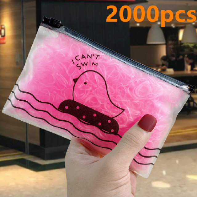 High-Quality Elastic Nylon Hair Bands For Girls Colorful Rubber Band Kids - The Well Being The Well Being D25 2000pcs Ludovick-TMB High-Quality Elastic Nylon Hair Bands For Girls Colorful Rubber Band Kids
