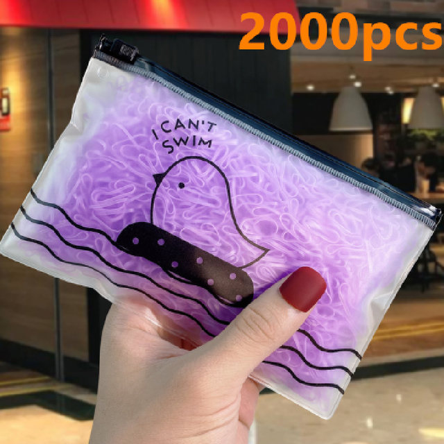 High-Quality Elastic Nylon Hair Bands For Girls Colorful Rubber Band Kids - The Well Being The Well Being D27 2000pcs Ludovick-TMB High-Quality Elastic Nylon Hair Bands For Girls Colorful Rubber Band Kids