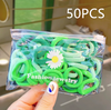 High-Quality Elastic Nylon Hair Bands For Girls Colorful Rubber Band Kids - The Well Being The Well Being Q6 50PCS Ludovick-TMB High-Quality Elastic Nylon Hair Bands For Girls Colorful Rubber Band Kids