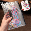 High-Quality Elastic Nylon Hair Bands For Girls Colorful Rubber Band Kids - The Well Being The Well Being W7 100PCS Ludovick-TMB High-Quality Elastic Nylon Hair Bands For Girls Colorful Rubber Band Kids