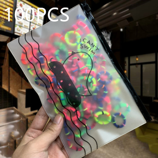 High-Quality Elastic Nylon Hair Bands For Girls Colorful Rubber Band Kids - The Well Being The Well Being Z6 100PCS Ludovick-TMB High-Quality Elastic Nylon Hair Bands For Girls Colorful Rubber Band Kids
