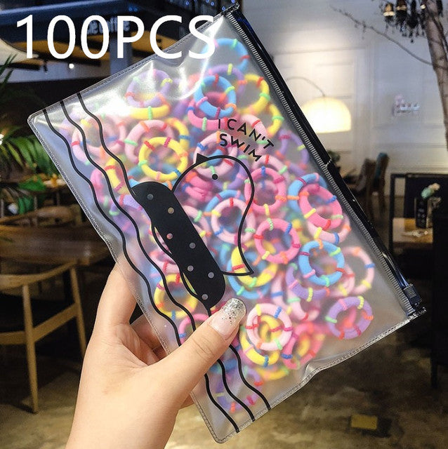 High-Quality Elastic Nylon Hair Bands For Girls Colorful Rubber Band Kids - The Well Being The Well Being Ludovick-TMB High-Quality Elastic Nylon Hair Bands For Girls Colorful Rubber Band Kids