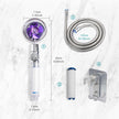 High Pressure Water Saving Shower Head 360 Degrees Rotating Spray - The Well Being The Well Being Purple Set 2 / Uk Ludovick-TMB High Pressure Water Saving Shower Head 360 Degrees Rotating Spray