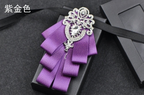 Rhinestone Bow Tie - The Well Being The Well Being Purple / CN Ludovick-TMB Rhinestone Bow Tie