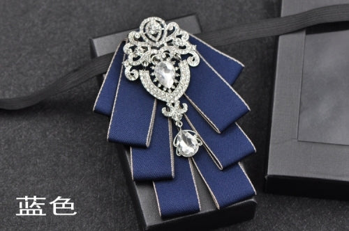 Rhinestone Bow Tie - The Well Being The Well Being Blue 1 / CN Ludovick-TMB Rhinestone Bow Tie