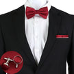 Solid Color Bow Tie Set - The Well Being The Well Being SET3-2 Ludovick-TMB Solid Color Bow Tie Set