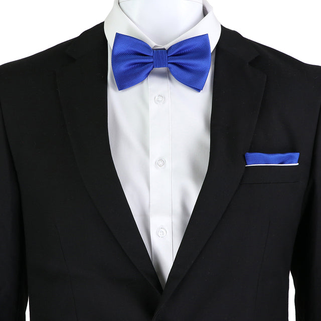 Solid Color Bow Tie Set - The Well Being The Well Being SET4-1 Ludovick-TMB Solid Color Bow Tie Set