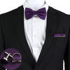 Solid Color Bow Tie Set - The Well Being The Well Being SET5-2 Ludovick-TMB Solid Color Bow Tie Set