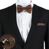Solid Color Bow Tie Set - The Well Being The Well Being SET11-2 Ludovick-TMB Solid Color Bow Tie Set