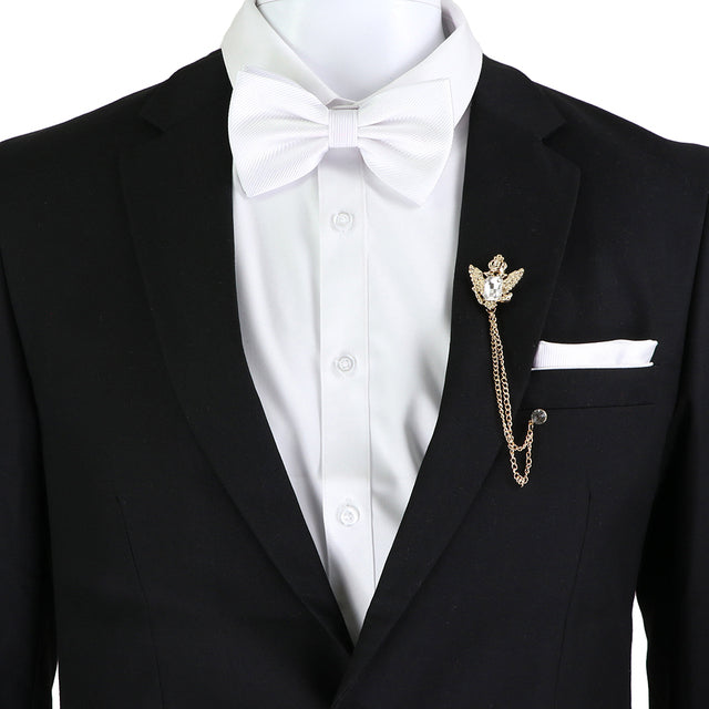 Solid Color Bow Tie Set - The Well Being The Well Being SET16-3 Ludovick-TMB Solid Color Bow Tie Set