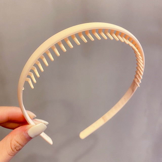 Morandi Color Hair Hoop Female All-Match Press Hair Head Buckle Headband Girl Frosted Serrated Hair Accessories - The Well Being The Well Being Size fits all / Headband Z11-4 / CA Ludovick-TMB Morandi Color Hair Hoop Female All-Match Press Hair Head Buckle Headband Girl Frosted Serrated Hair Accessories