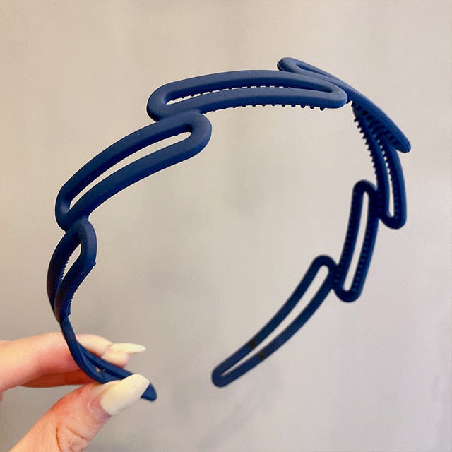 Morandi Color Hair Hoop Female All-Match Press Hair Head Buckle Headband Girl Frosted Serrated Hair Accessories - The Well Being The Well Being Size fits all / Headband Z11-19 / CA Ludovick-TMB Morandi Color Hair Hoop Female All-Match Press Hair Head Buckle Headband Girl Frosted Serrated Hair Accessories
