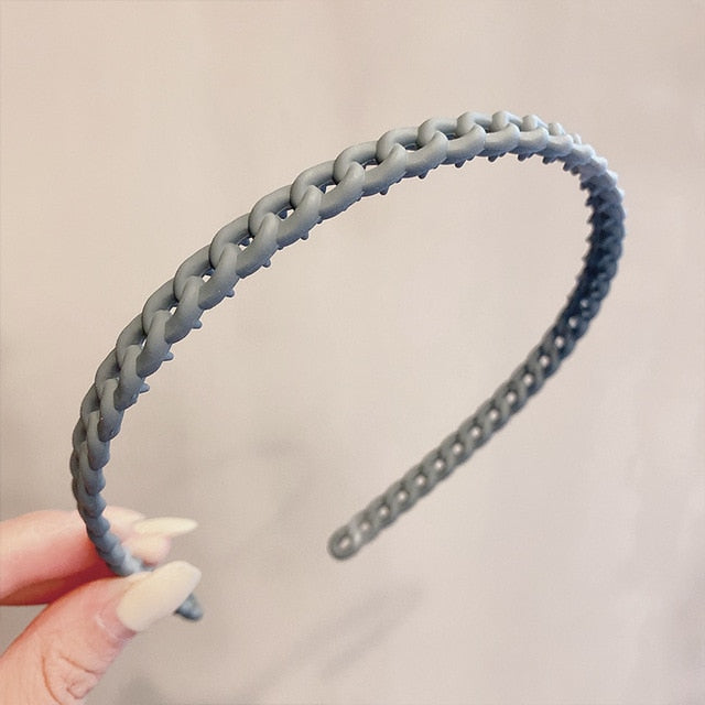 Morandi Color Hair Hoop Female All-Match Press Hair Head Buckle Headband Girl Frosted Serrated Hair Accessories - The Well Being The Well Being Size fits all / Headband Z11-33 / CA Ludovick-TMB Morandi Color Hair Hoop Female All-Match Press Hair Head Buckle Headband Girl Frosted Serrated Hair Accessories