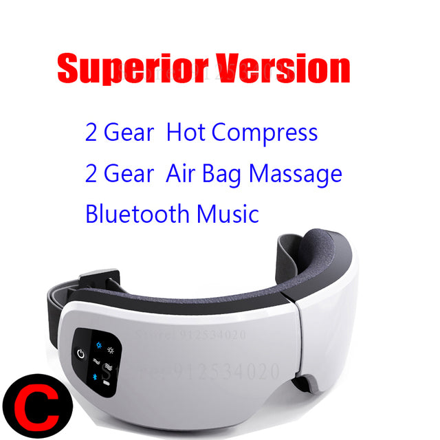 Smart Eye Massager Airbag Air Pressure Bag Eye Mask Care Vibrator Hot Compress Bluetooth Heating Fatigue Relief Foldable Massage - The Well Being The Well Being Ludovick-TMB Smart Eye Massager Airbag Air Pressure Bag Eye Mask Care Vibrator Hot Compress Bluetooth Heating Fatigue Relief Foldable Massage