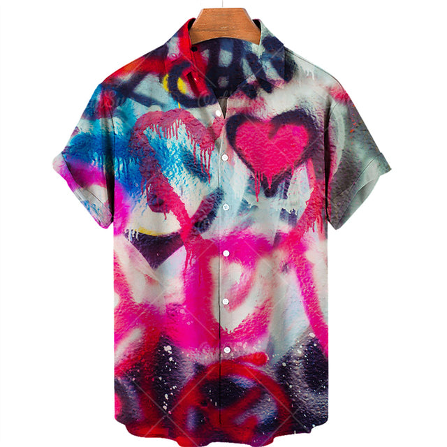 Men Hawaiian Shirts - The Well Being The Well Being XWY-ADTY-011 / European size-5XL Ludovick-TMB Men Hawaiian Shirts