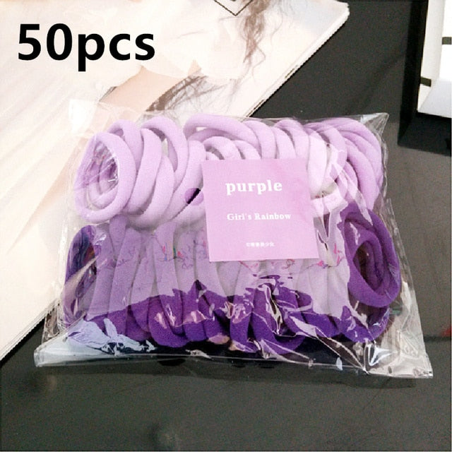 High-Quality Elastic Nylon Hair Bands For Girls Colorful Rubber Band Kids Hair Accessories Headdress Hair Ties - The Well Being The Well Being Ludovick-TMB High-Quality Elastic Nylon Hair Bands For Girls Colorful Rubber Band Kids Hair Accessories Headdress Hair Ties