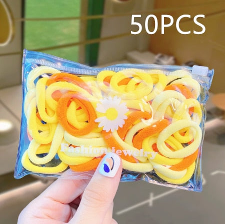 High-Quality Elastic Nylon Hair Bands For Girls Colorful Rubber Band Kids Hair Accessories Headdress Hair Ties - The Well Being The Well Being Ludovick-TMB High-Quality Elastic Nylon Hair Bands For Girls Colorful Rubber Band Kids Hair Accessories Headdress Hair Ties