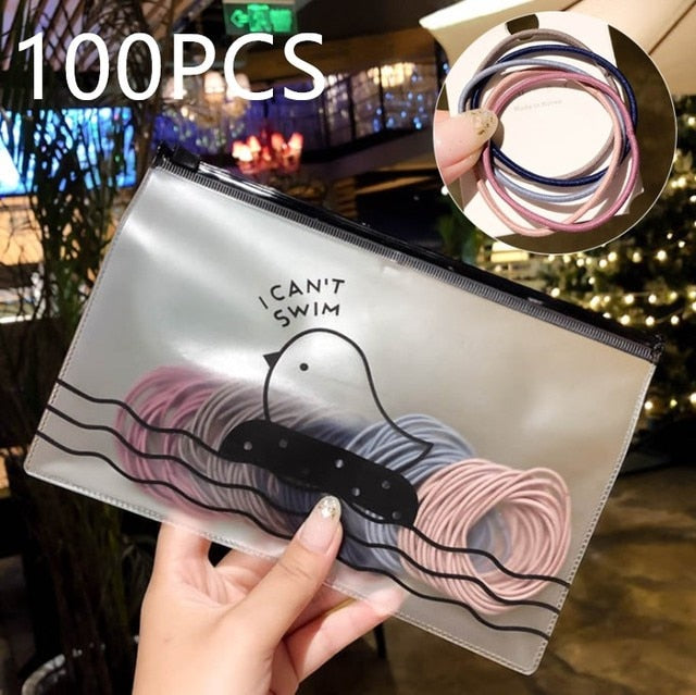 High-Quality Elastic Nylon Hair Bands For Girls Colorful Rubber Band Kids Hair Accessories Headdress Hair Ties - The Well Being The Well Being Ludovick-TMB High-Quality Elastic Nylon Hair Bands For Girls Colorful Rubber Band Kids Hair Accessories Headdress Hair Ties