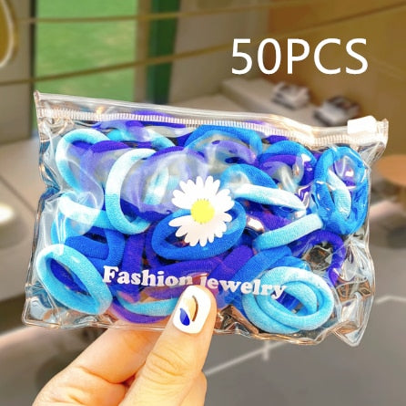 High-Quality Elastic Nylon Hair Bands For Girls Colorful Rubber Band Kids Hair Accessories Headdress Hair Ties - The Well Being The Well Being Ludovick-TMB High-Quality Elastic Nylon Hair Bands For Girls Colorful Rubber Band Kids Hair Accessories Headdress Hair Ties