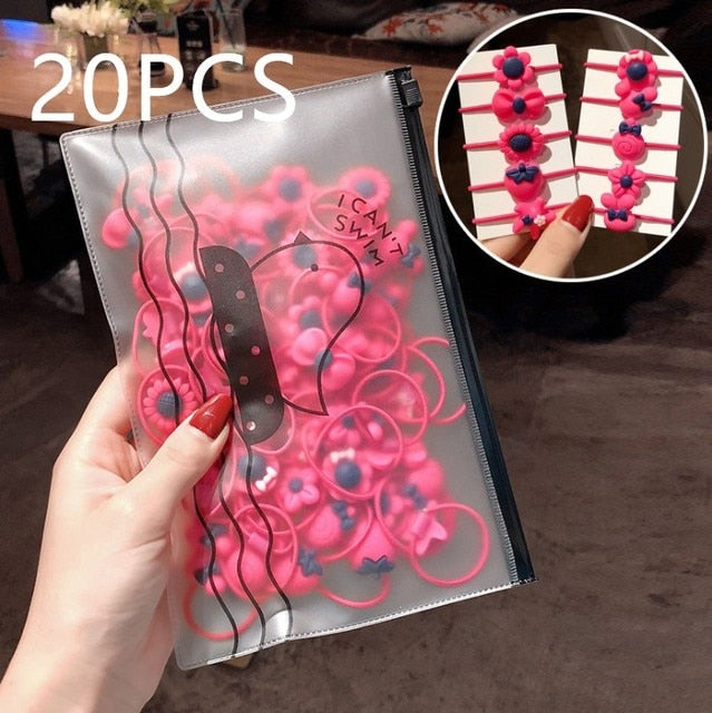 High-Quality Elastic Nylon Hair Bands For Girls Colorful Rubber Band Kids Hair Accessories Headdress Hair Ties - The Well Being The Well Being A6 20PCS Ludovick-TMB High-Quality Elastic Nylon Hair Bands For Girls Colorful Rubber Band Kids Hair Accessories Headdress Hair Ties