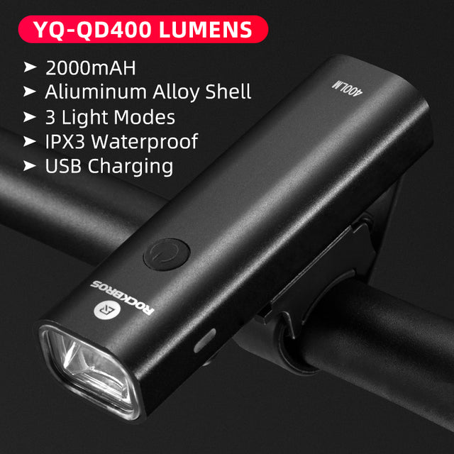 Waterproof Bicycle Headlight with 1600 Lumen LED for Safe and Efficient Night Rides - The Well Being The Well Being YQ-QD400LM / Russian Federation Ludovick-TMB Waterproof Bicycle Headlight with 1600 Lumen LED for Safe and Efficient Night Rides