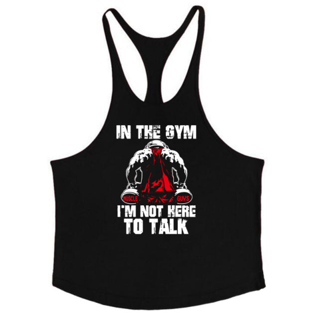 Bodybuilding Stringer Tank Tops Men Anime funny Clothing No Pain No Gain vest Fitness clothing Cotton gym singlets - The Well Being The Well Being black55 / M Ludovick-TMB Bodybuilding Stringer Tank Tops Men Anime funny Clothing No Pain No Gain vest Fitness clothing Cotton gym singlets