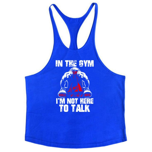 Bodybuilding Stringer Tank Tops Men Anime funny Clothing No Pain No Gain vest Fitness clothing Cotton gym singlets - The Well Being The Well Being blue55 / M Ludovick-TMB Bodybuilding Stringer Tank Tops Men Anime funny Clothing No Pain No Gain vest Fitness clothing Cotton gym singlets