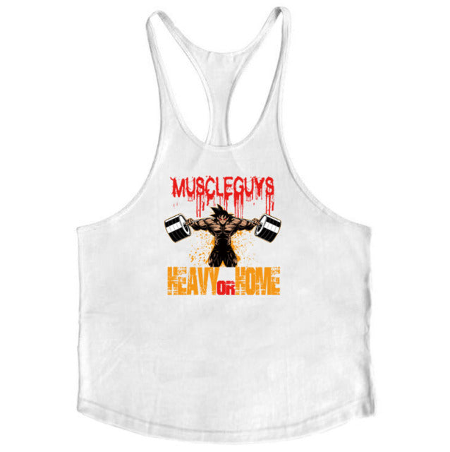 Bodybuilding Stringer Tank Tops Men Anime funny Clothing No Pain No Gain vest Fitness clothing Cotton gym singlets - The Well Being The Well Being white57 / M Ludovick-TMB Bodybuilding Stringer Tank Tops Men Anime funny Clothing No Pain No Gain vest Fitness clothing Cotton gym singlets