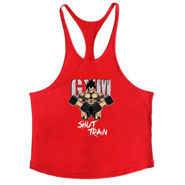 Bodybuilding Stringer Tank Tops Men Anime funny Clothing No Pain No Gain vest Fitness clothing Cotton gym singlets - The Well Being The Well Being red58 / XL Ludovick-TMB Bodybuilding Stringer Tank Tops Men Anime funny Clothing No Pain No Gain vest Fitness clothing Cotton gym singlets