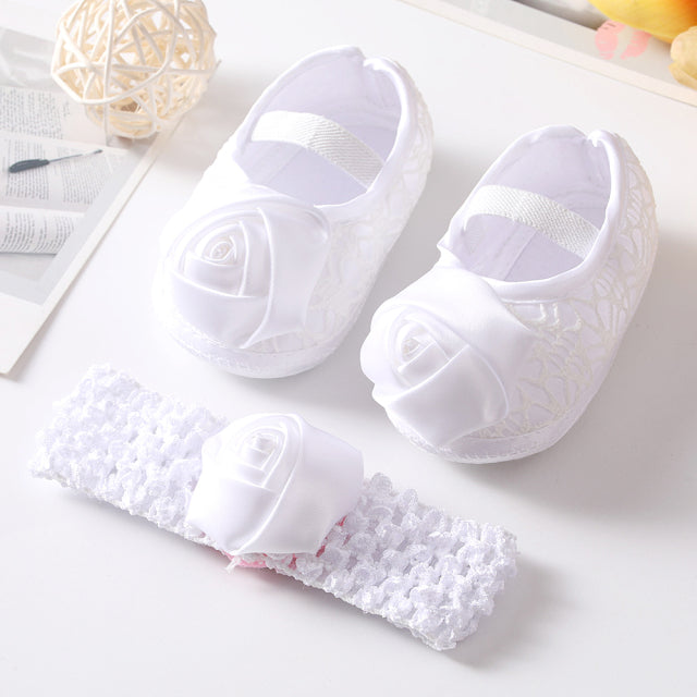 Baby Shoes Baptism White Bowknot Baby Girl Lace Shoes Headband Set Toddler Prewalker Cute Baby Soft Shoes for 0-18M Kids - The Well Being The Well Being 058White / 13-18Months Ludovick-TMB Baby Shoes Baptism White Bowknot Baby Girl Lace Shoes Headband Set Toddler Prewalker Cute Baby Soft Shoes for 0-18M Kids
